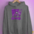 Lesbian Labrys Pride Grunge Exclamation Points Hoodie - Grey Heather